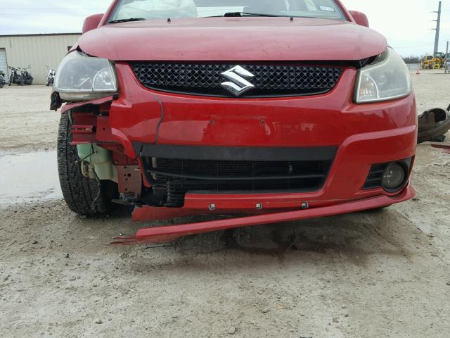 JS2YA5A54B6300511 - 2011 SUZUKI SX4 BASE RED photo 9