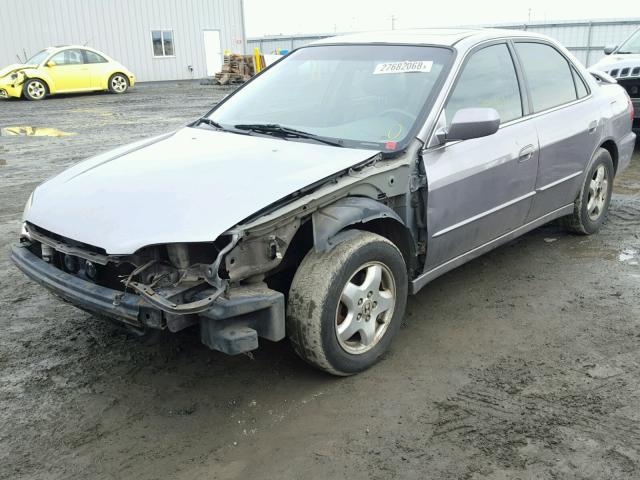 1HGCG1655YA020317 - 2000 HONDA ACCORD EX PURPLE photo 2