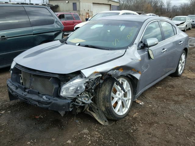 1N4AA51E19C801627 - 2009 NISSAN MAXIMA S SILVER photo 2