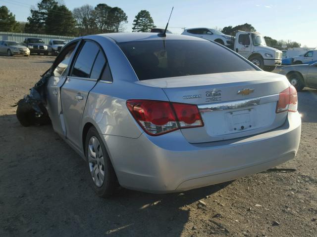 1G1PC5SH0C7304438 - 2012 CHEVROLET CRUZE LS SILVER photo 3