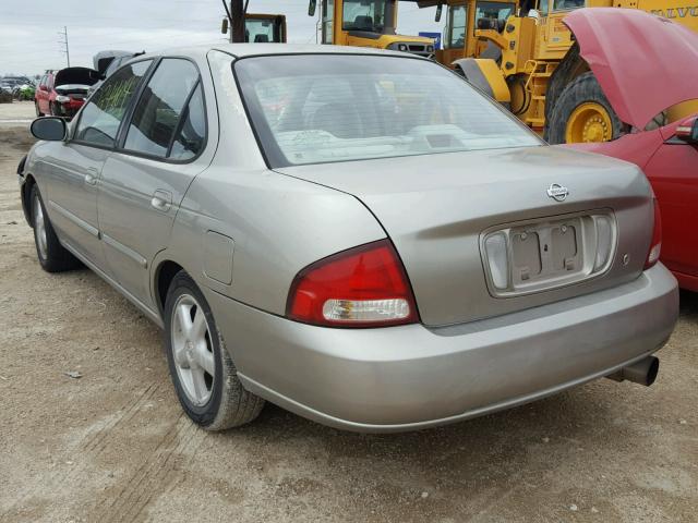 3N1CB51D3YL307461 - 2000 NISSAN SENTRA BAS GRAY photo 3