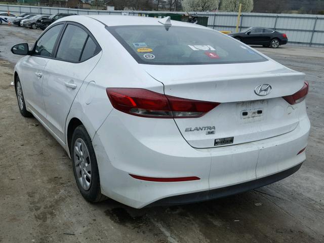 5NPD74LF1HH056323 - 2017 HYUNDAI ELANTRA SE WHITE photo 3