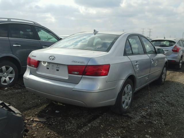 5NPET46C79H493956 - 2009 HYUNDAI SONATA GLS SILVER photo 4