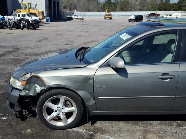 5NPEU46F87H190883 - 2007 HYUNDAI SONATA SE GREEN photo 9