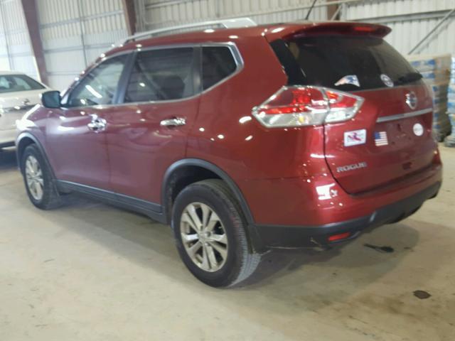 JN8AT2MT9GW002983 - 2016 NISSAN ROGUE S RED photo 3