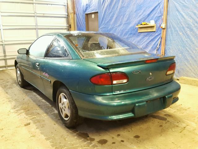 1G1JC124XW7141376 - 1998 CHEVROLET CAVALIER B GREEN photo 3