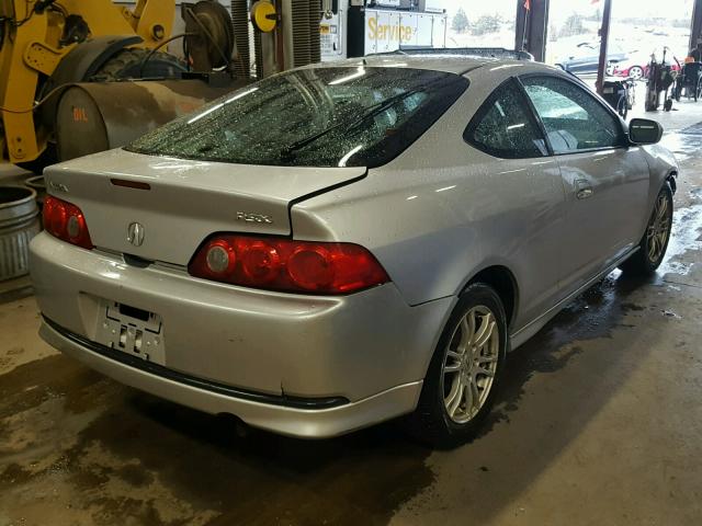 JH4DC54885S017063 - 2005 ACURA RSX SILVER photo 4