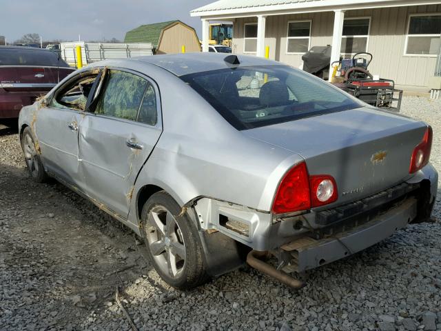 1G1ZC5E00CF396543 - 2012 CHEVROLET MALIBU 1LT SILVER photo 3