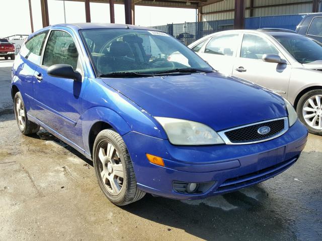 1FAFP31N66W168187 - 2006 FORD FOCUS ZX3 BLUE photo 1