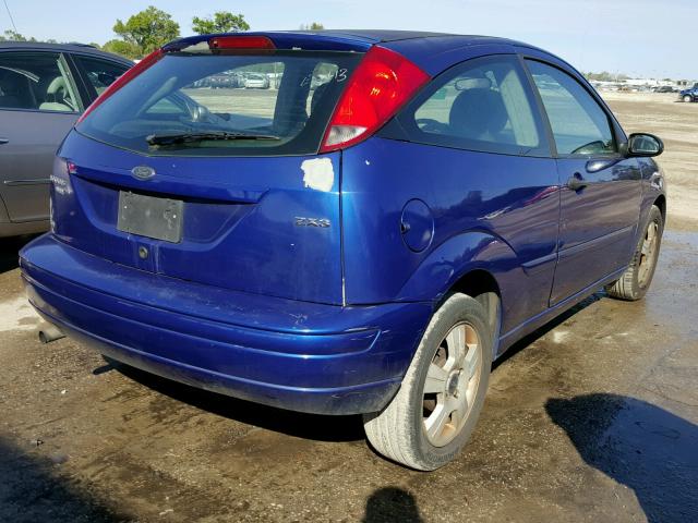 1FAFP31N66W168187 - 2006 FORD FOCUS ZX3 BLUE photo 4