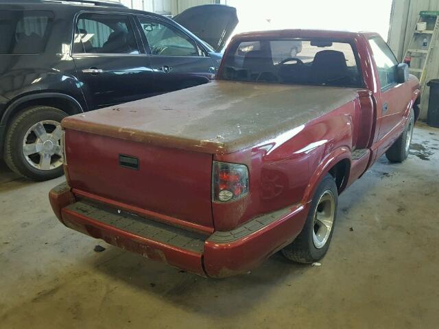 1GCCS1440Y8185397 - 2000 CHEVROLET S TRUCK S1 RED photo 4