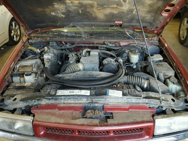 1GCCS1440Y8185397 - 2000 CHEVROLET S TRUCK S1 RED photo 7
