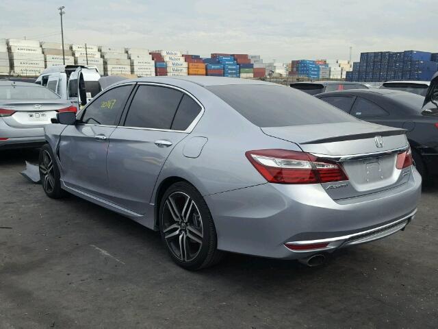 1HGCR2F14HA045206 - 2017 HONDA ACCORD SPO SILVER photo 3