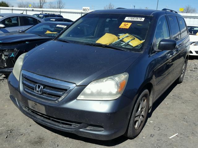 5FNRL38425B409942 - 2005 HONDA ODYSSEY EX GREEN photo 2