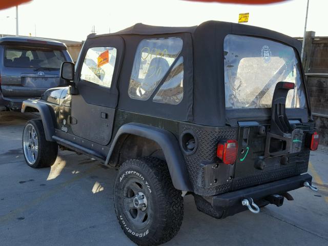 1J4FY29P8VP527355 - 1997 JEEP WRANGLER / GREEN photo 3