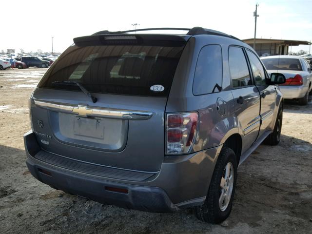 2CNDL13F056199785 - 2005 CHEVROLET EQUINOX LS SILVER photo 4