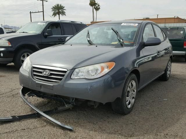 KMHDU46D99U706523 - 2009 HYUNDAI ELANTRA GL GRAY photo 2