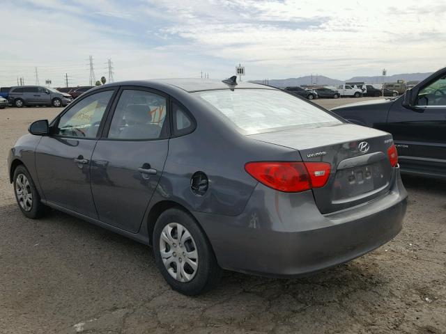 KMHDU46D99U706523 - 2009 HYUNDAI ELANTRA GL GRAY photo 3