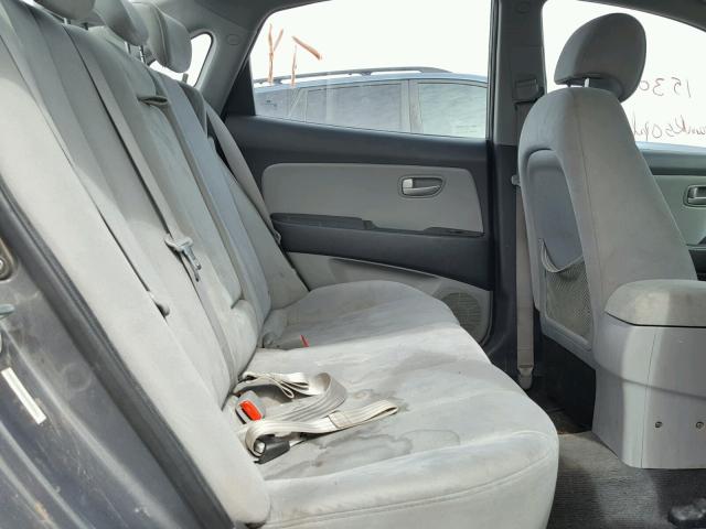 KMHDU46D99U706523 - 2009 HYUNDAI ELANTRA GL GRAY photo 6