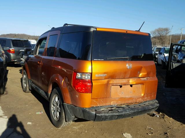 5J6YH28767L009510 - 2007 HONDA ELEMENT EX ORANGE photo 3