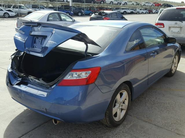 2HGFG12816H523600 - 2006 HONDA CIVIC EX BLUE photo 4