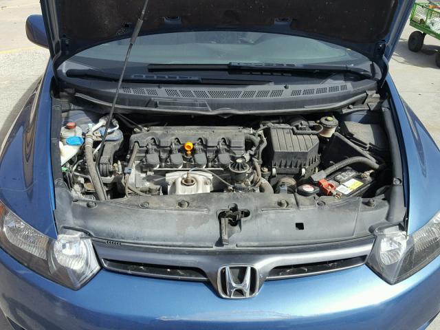 2HGFG12816H523600 - 2006 HONDA CIVIC EX ლურჯი ფოტო 7