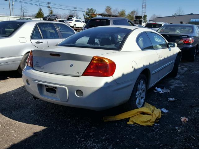 4C3AG52H41E048317 - 2001 CHRYSLER SEBRING LX WHITE photo 4