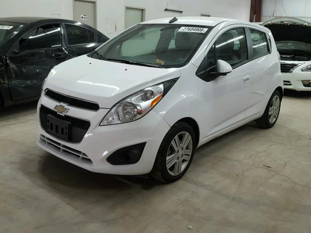 KL8CD6S91EC540424 - 2014 CHEVROLET SPARK 1LT WHITE photo 2