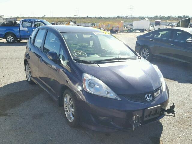 JHMGE88419S061329 - 2009 HONDA FIT SPORT BLUE photo 1