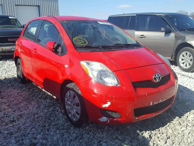 JTDKT903X95224729 - 2009 TOYOTA YARIS RED photo 1