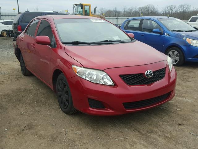 JTDBL40E099070948 - 2009 TOYOTA COROLLA BA RED photo 1