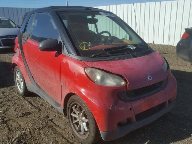 WMEEK31X29K238366 - 2009 SMART FORTWO PAS RED photo 1