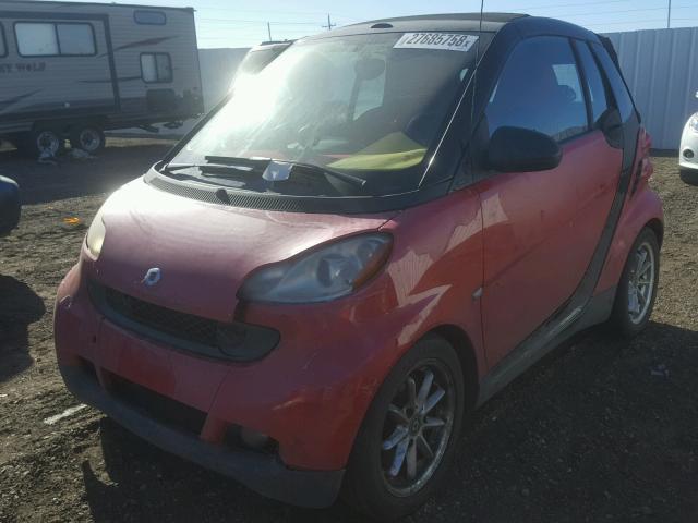 WMEEK31X29K238366 - 2009 SMART FORTWO PAS 红色 照片 2
