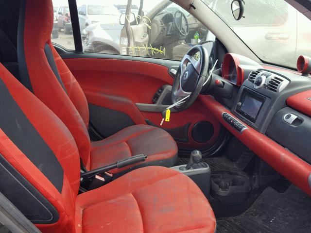 WMEEK31X29K238366 - 2009 SMART FORTWO PAS 红色 照片 5