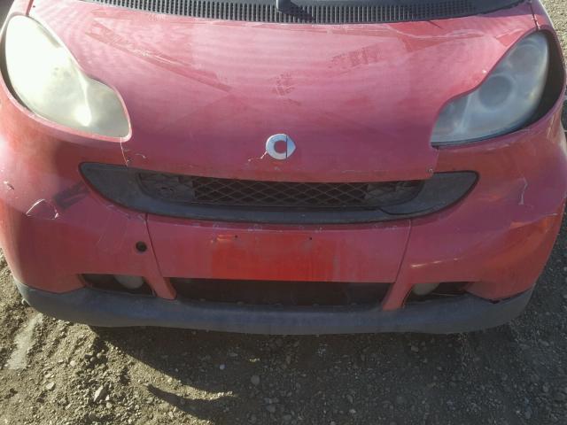 WMEEK31X29K238366 - 2009 SMART FORTWO PAS 红色 照片 7
