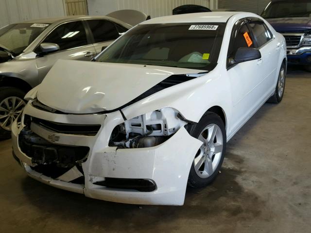 1G1ZA5E08AF278033 - 2010 CHEVROLET MALIBU LS WHITE photo 2