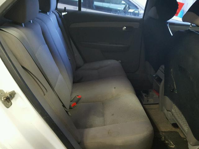 1G1ZA5E08AF278033 - 2010 CHEVROLET MALIBU LS WHITE photo 6