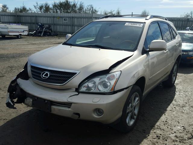 JTJHW31U072017719 - 2007 LEXUS RX 400H TAN photo 2