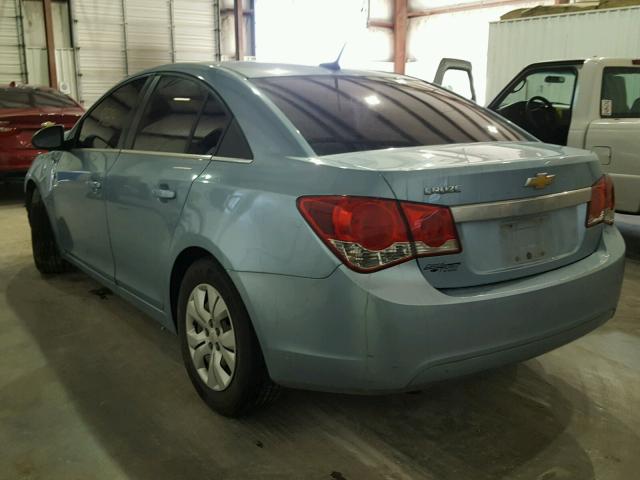 1G1PC5SH0C7131326 - 2012 CHEVROLET CRUZE LS BLUE photo 3