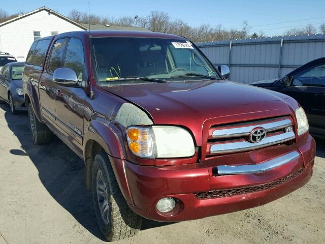 5TBDT44114S453400 - 2004 TOYOTA TUNDRA DOU RED photo 1