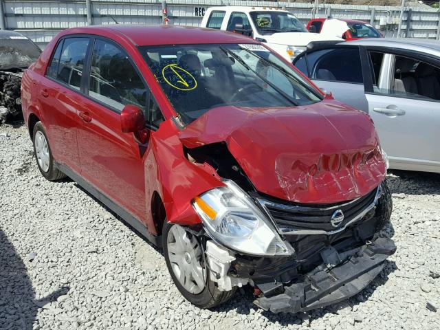 3N1BC1AP4BL454178 - 2011 NISSAN VERSA S RED photo 1