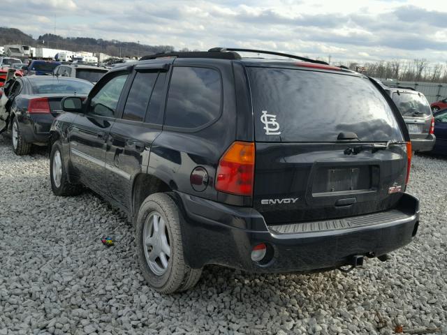 1GKDT13S862149429 - 2006 GMC ENVOY BLACK photo 3