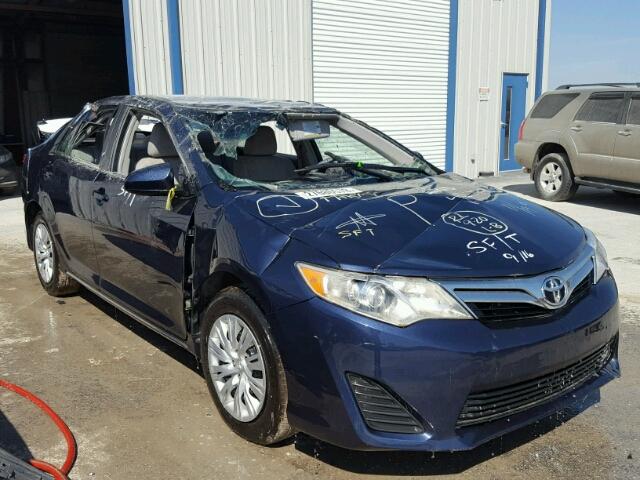 4T4BF1FK6ER378430 - 2014 TOYOTA CAMRY L BLUE photo 1