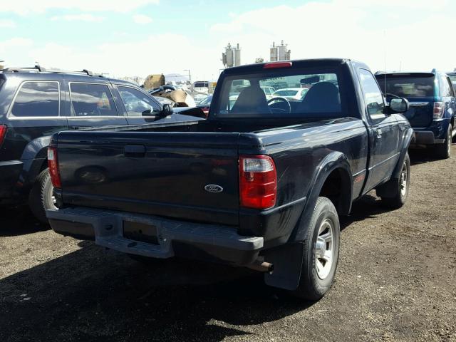 1FTYR10U91PA75628 - 2001 FORD RANGER BLACK photo 4