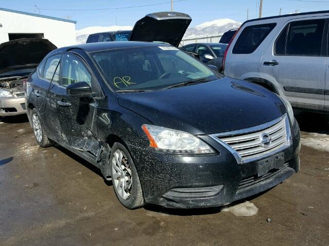 3N1AB7AP5DL770399 - 2013 NISSAN SENTRA S BLACK photo 1