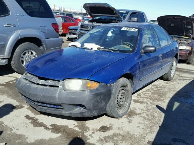 1G1JF52F837254285 - 2003 CHEVROLET CAVALIER L BLUE photo 2