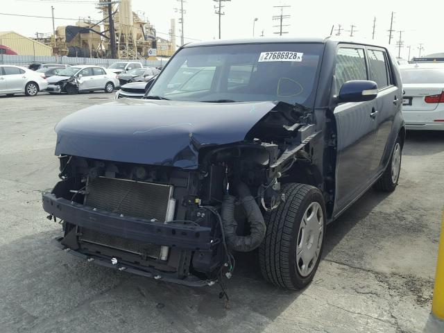 JTLKE50E781029654 - 2008 SCION XB BLUE photo 2