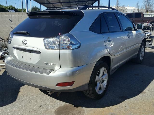 2T2HK31U27C001923 - 2007 LEXUS RX 350 SILVER photo 4