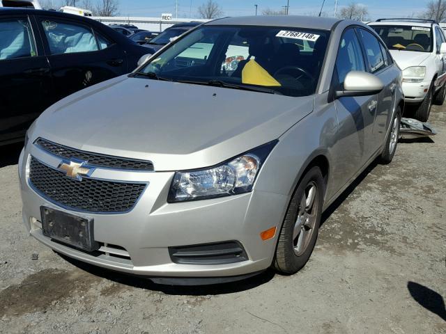 1G1PC5SB0E7113763 - 2014 CHEVROLET CRUZE LT TAN photo 2