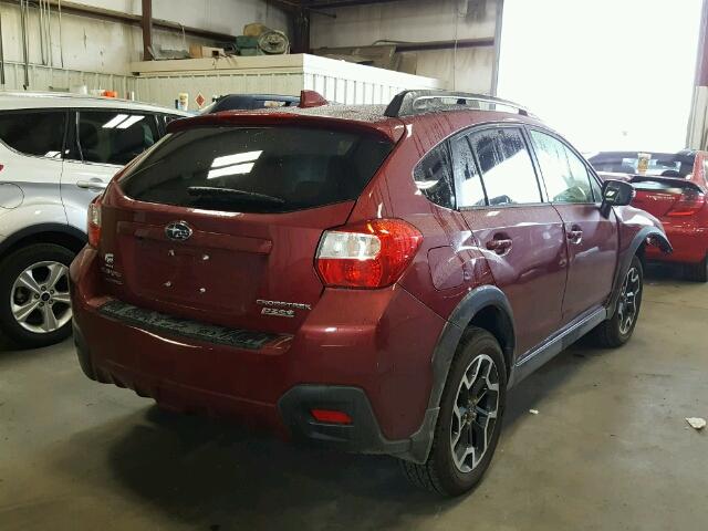 JF2GPANC1H8267990 - 2017 SUBARU CROSSTREK RED photo 4